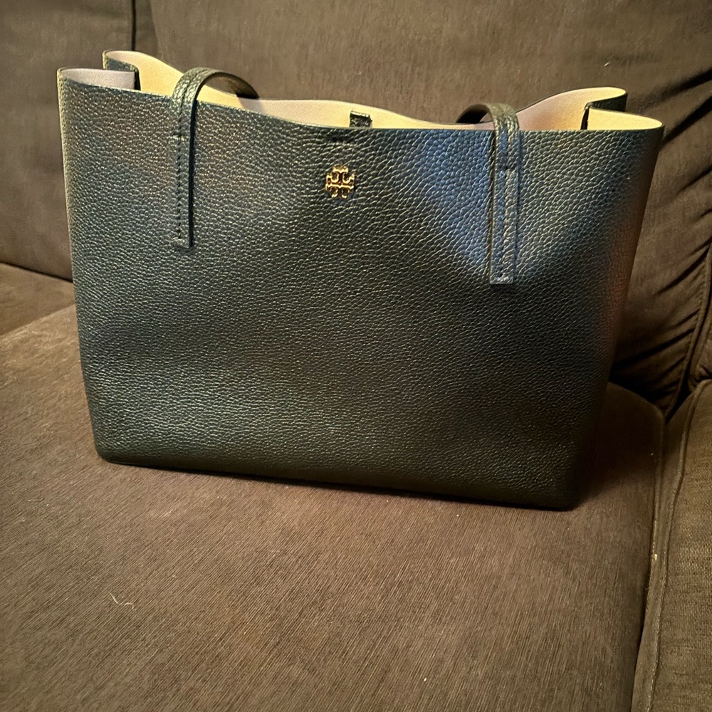 NWT Tory Burch black blake medium tote bag 10”x13”x4